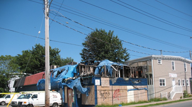 Frenchy’s on Robie burned down in February, but there’s been no repair or demolition work.