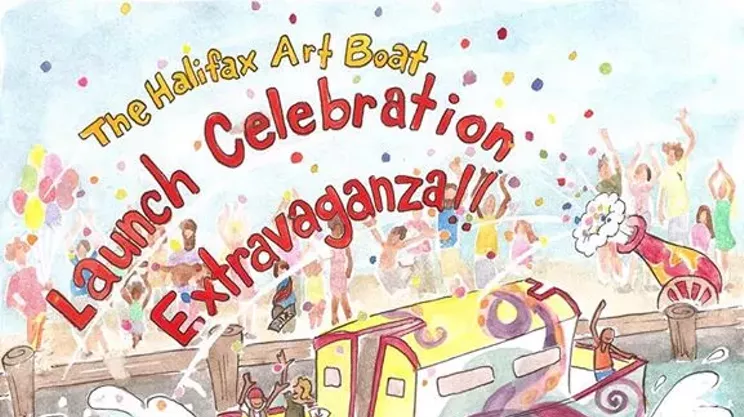 Image: The Halifax Art Boat Launch Celebration Extravaganza