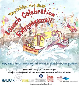 Image: The Halifax Art Boat Launch Celebration Extravaganza