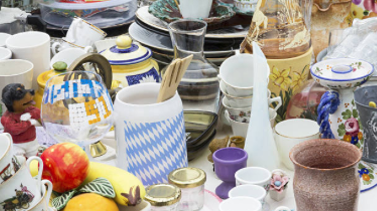 Image: Giant indoor yard sale