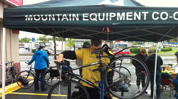 Image: MEC's Mobile Bicycle Maintenance Station