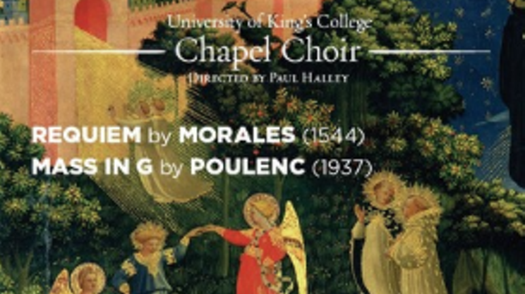 Image: For All The Saints 2017: King's Chapel Choir performs Requiem by Morales and Mass in G by Poulenc
