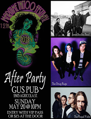 Maritime Tattoo Festival After Party w/James Bradley Band, The Drug Rugs, The Royal Volts