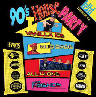 '90s house party feat. Vanilla Ice, Rob Base, All-4-One and friends