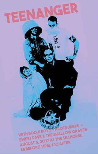 Image: Teenanger w/Booji Boys, Protruders, Sweet Dave & The Shallow Graves