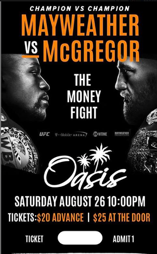 Image: Mayweather vs McGregor screening