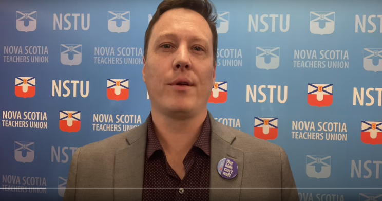In a Mar. 20 video, NSTU president Ryan Lutes says the April 11 strike vote "is not a decision we take lightly and it is our sincere hope that, in the end, job action won’t be necessary."