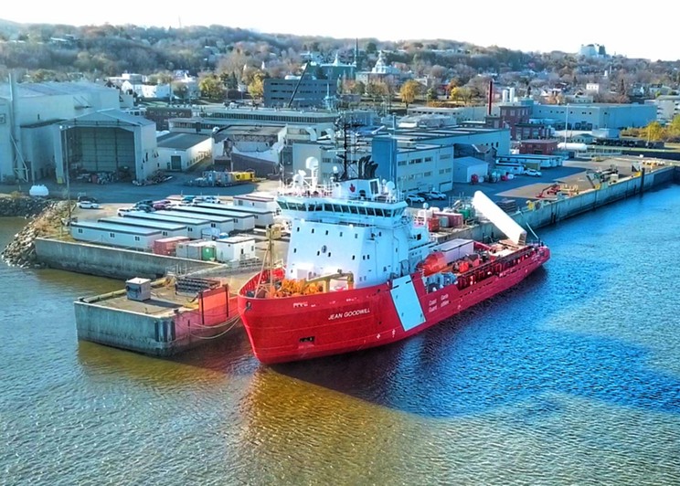 The CCGS Jean Goodwill icebreaker arrived in Halifax on Monday, Nov. 27, 2023.