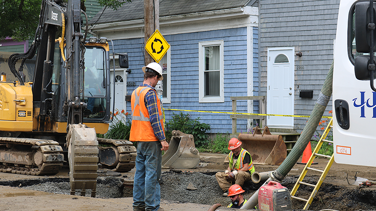 Agricola Street sinkhole caused by human activity