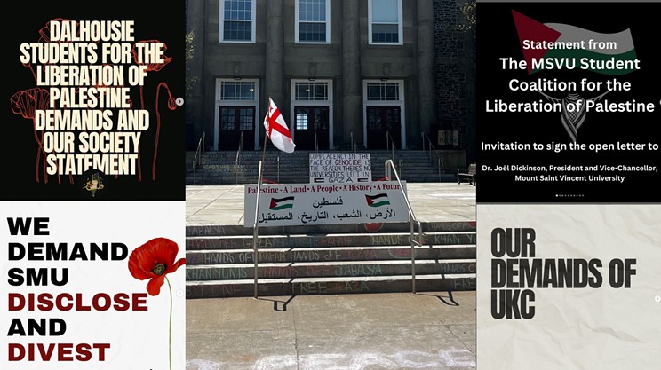 Dal and MSVU “Students for the Liberation of Palestine” release demands to divest and disclose at “Al Zeitoun” university