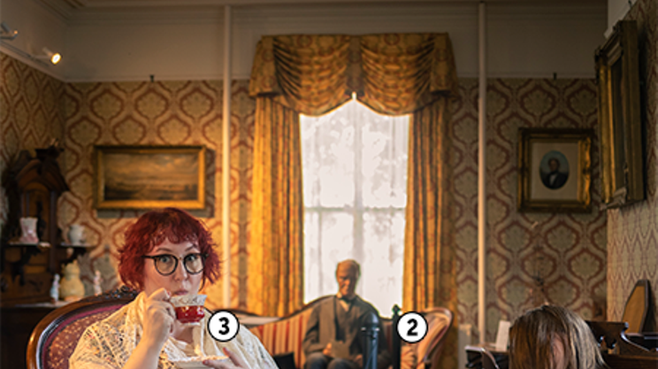 Image: Evergreen House serves tea time with a twist&mdash;of fate