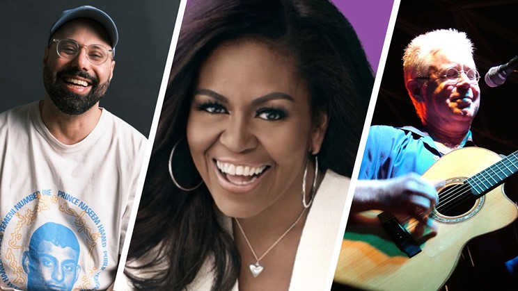 Dave Merheje, Michelle Obama and Bruce Cockburn headline a packed lineup of performers and guest speakers visiting Halifax for events in October.