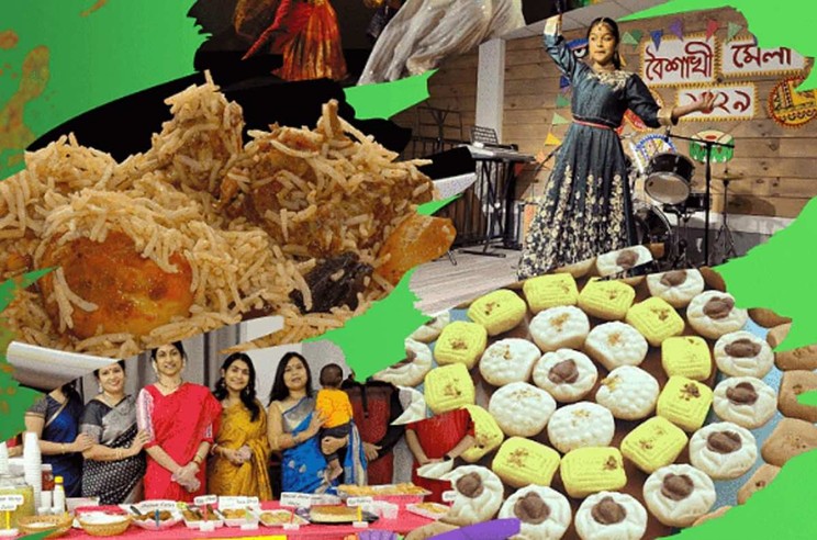 Scenes of Bangladeshi culture and food, food, food from the Bangladesh Festival website