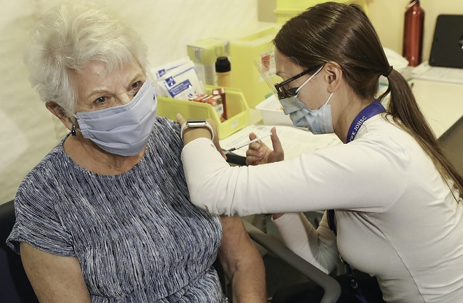 First shots at IWK Health Centre’s community-based COVID-19 vaccination clinic
