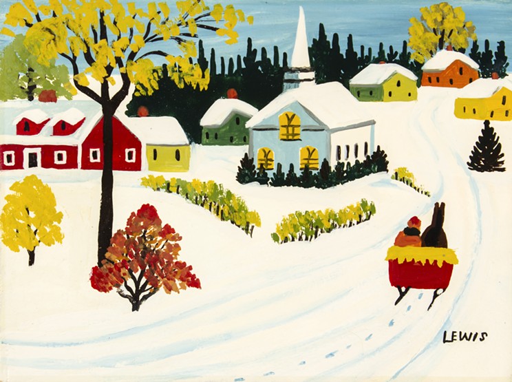 The Sunday Sleigh Ride, n.d., oil on board, 22.9 x 30.5 cm, Collection of CFFI Ventures Inc. as collected by John Risley © Art Gallery of Nova Scotia