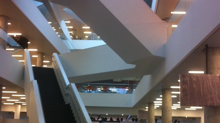 Inside the new library