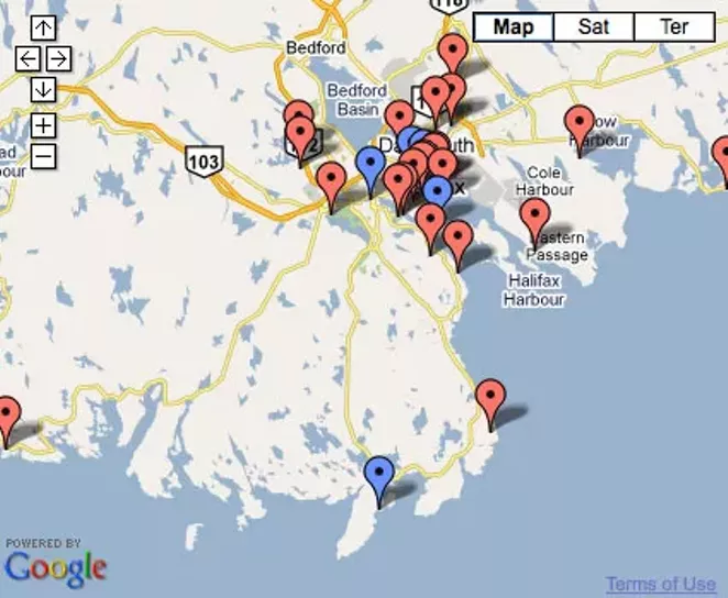 Map: where to have sex outside in Halifax | Sex + Dating | Halifax