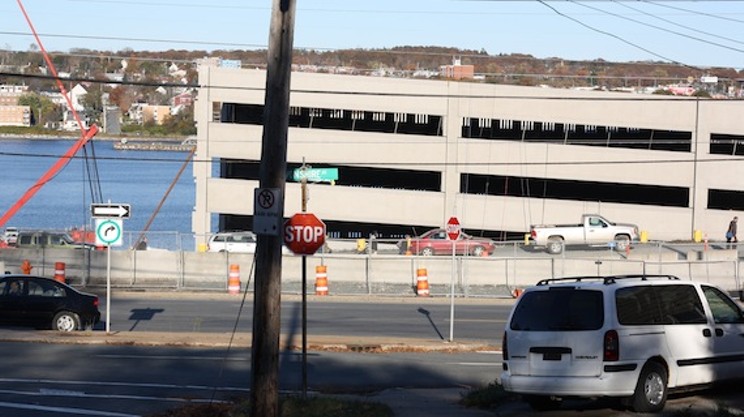 Newly constructed parking garage for Irving Shipyard blocks views, say residents