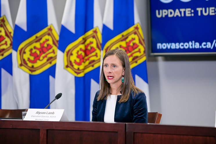 Alyson Lamb, executive director of Nova Scotia’s Western regional health zone, joined a COVID briefing for the first time today, to discuss the small outbreak at the Kentville hospital.