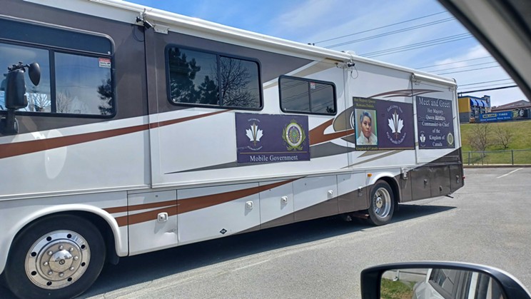 Romana Didulo's RV was spotted in Halifax on Monday, April 24, 2023. Didulo has falsely claimed to be the Queen of Canada, and in the past, has allegedly encouraged her 43,000 social media followers to "shoot to kill" health-care workers who vaccinate children.