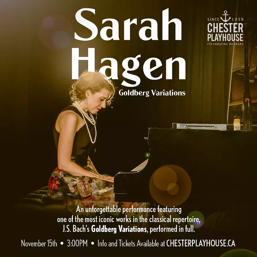Poster for Sarah Hagen: Goldberg Variations at the Chester Playhouse