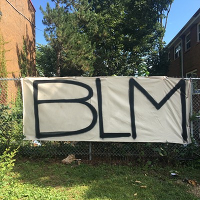 The Black Lives Matter sign on Gottingen Street is a form of resistance