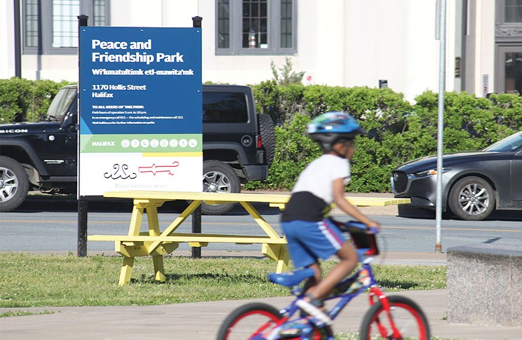 The new sign was installed at the park and an official unveiling ceremony was held by HRM on Monday, June 21. THE COAST
