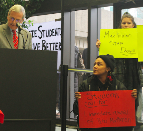 Students call for Dalhousie interim president to resign