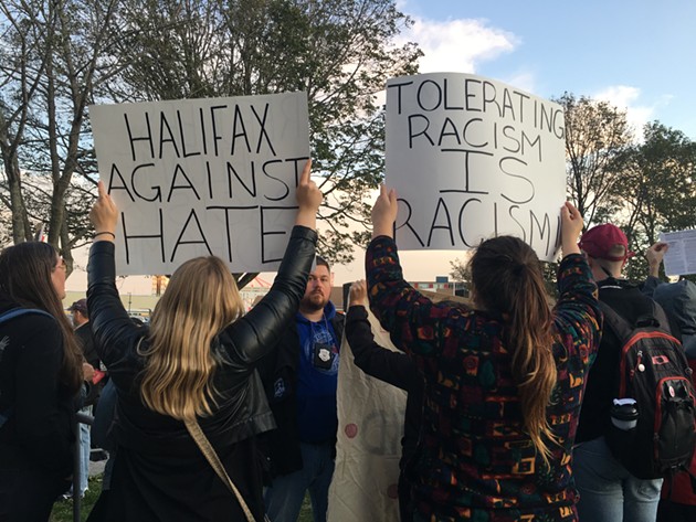 Counter-protestors share message of tolerance at NCA rally