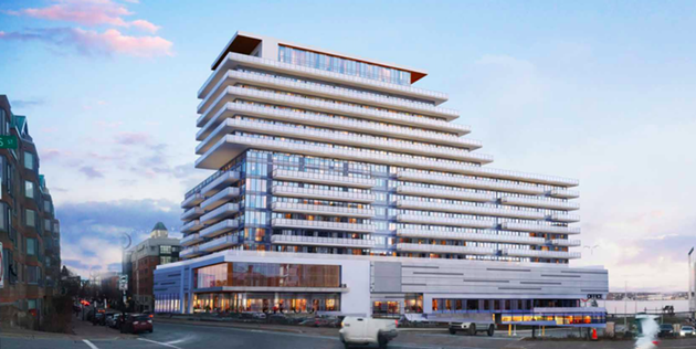 Building shaped like half a cruise ship will come to Halifax's waterfront with few changes