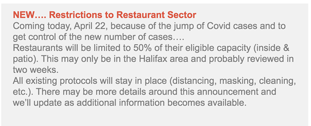 Halifax restaurants better prepped for third shutdown (3)