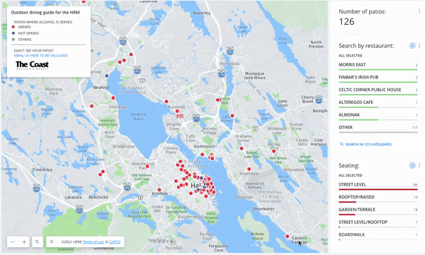 How to use our map of HRM patios for max sun fun