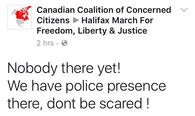 Looks like no one showed up to the Halifax M103 protest