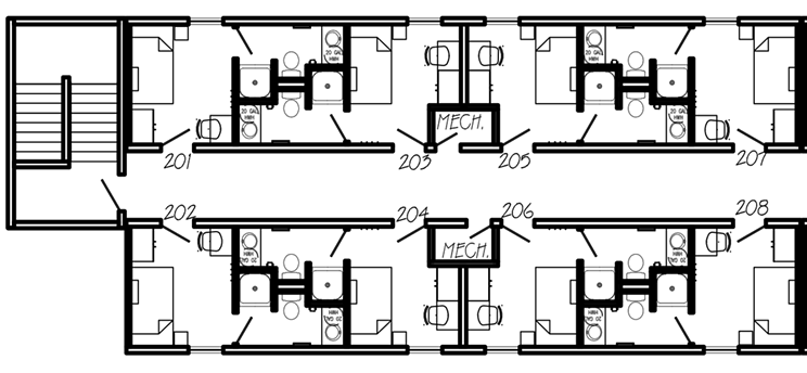 Councillor Mason tweeted this floorplan of “the modular units HRM is purchasing to create safe and appropriate spaces for the houseless.”