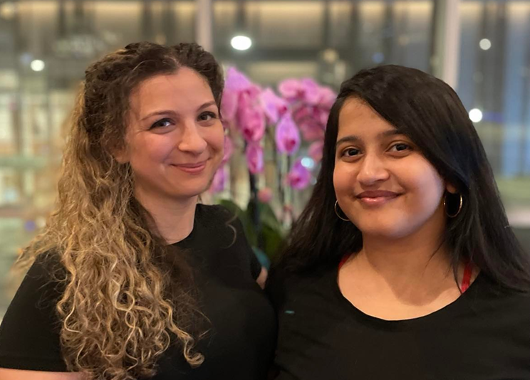 Aruna Revolution co-founders Lanna Last (left) and Rashmi Prakash (right) have sparked investors' interest with their plan to create compostable period products.