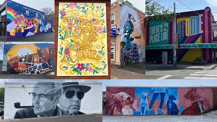 A bunch of creations from last year's Halifax Mural Festival.