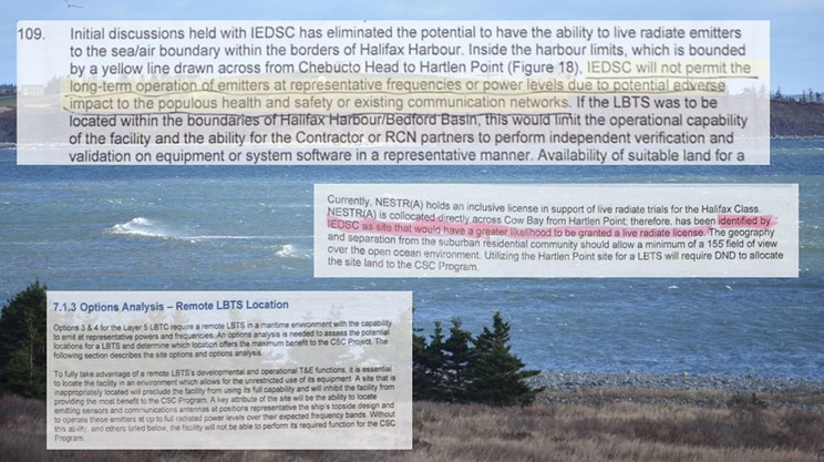 How the DND chose Hartlen Point for its planned warship testing site