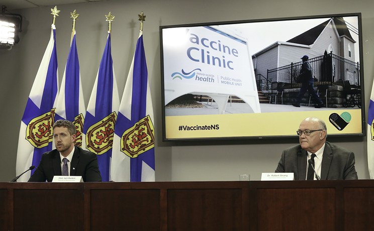 Strankin predicts: Rankin says the vax rollout plan will be delayed, Strang says it won't. COMMUNICATIONS NOVA SCOTIA